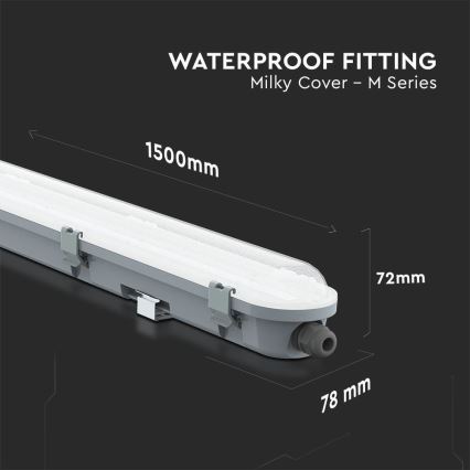 Светодиодный технический люминесцентный светильник M-SERIES LED/48W/230V 4000K 150см IP65