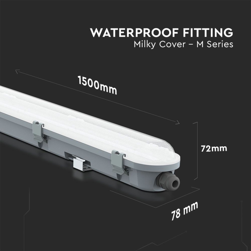 Светодиодный технический люминесцентный светильник M-SERIES LED/48W/230V 4000K 150см IP65