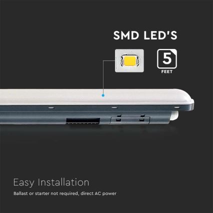 Светодиодный технический люминесцентный светильник с датчиком  X-SERIES LED/36W/230V 6500K 120 см IP65