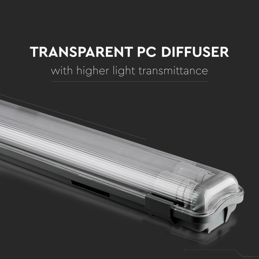 Светодиодный технический люминесцентный светильник T8 2xG13/22W/230V IP65 6400K 156 см