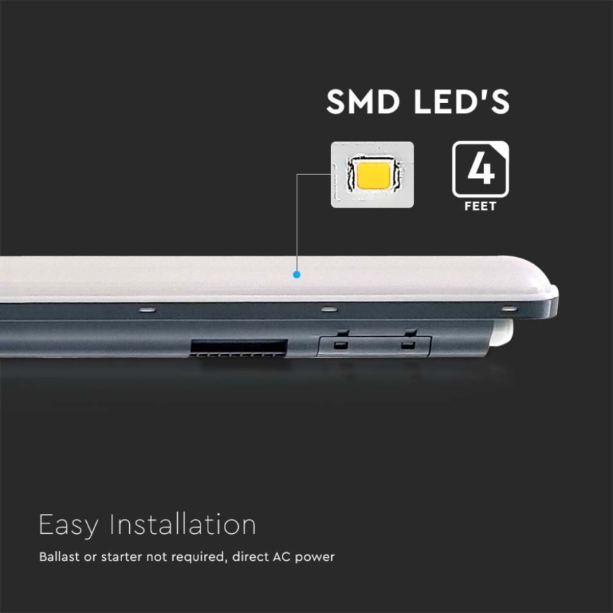 Светодиодный технический люминесцентный светильник X-SERIES LED/36W/230V 6500K IP65 120 см