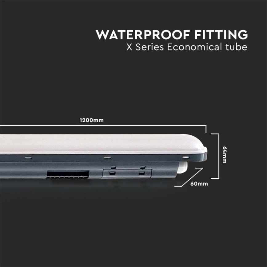 Светодиодный технический люминесцентный светильник X-SERIES LED/36W/230V 6500K IP65 120 см