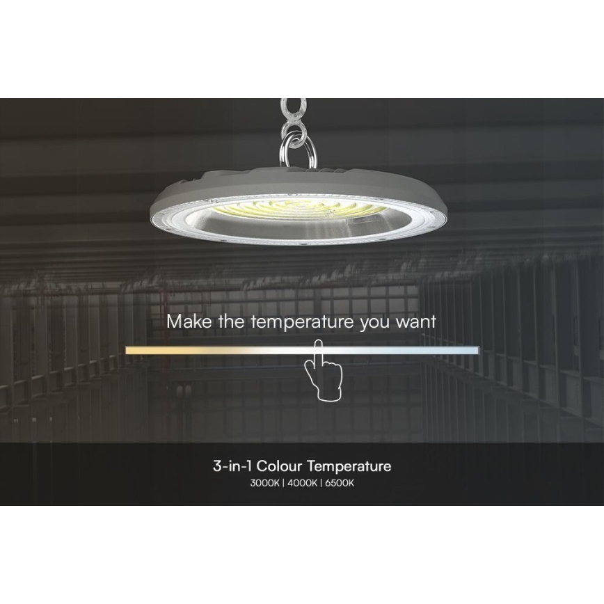Светодиодный технический светильник High Bay LED/150W/230V 3000/4000/6500K IP65 диаметр 27,7 см