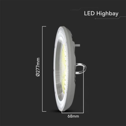 Светодиодный технический светильник High Bay LED/150W/230V 3000/4000/6500K IP65 диаметр 27,7 см