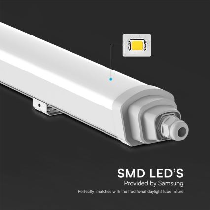 Светодиодный технический люминесцентный светильник SAMSUNG CHIP LED/18W/230V 6500K IP65 60 см