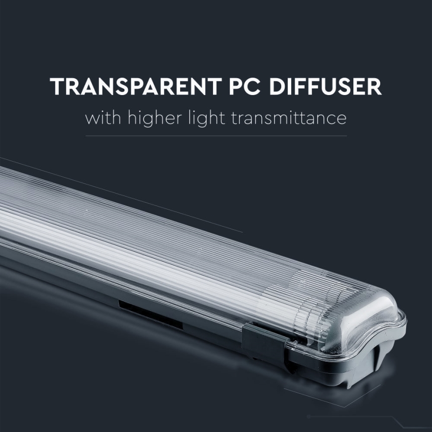 Светодиодный технический люминесцентный светильник T8 2xG13/22W/230V IP65 6400K 156 см