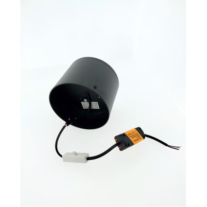 Светодиодный точечный светильник LED/10W/230V 3000/4000/6400K диаметр 12 см чёрный