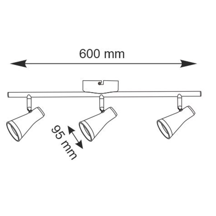 Светодиодный точечный светильник BERG 3xLED/4,2W/230V белый