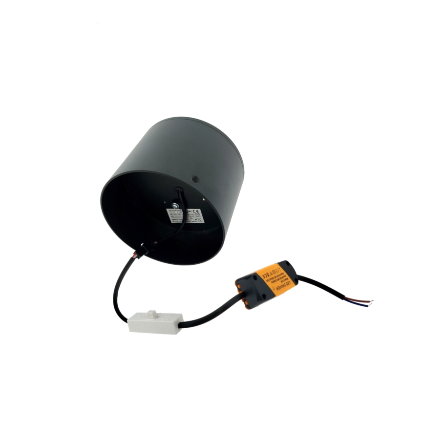 Светодиодный точечный светильник LED/10W/230V 3000/4000/6400K диаметр 12 см чёрный