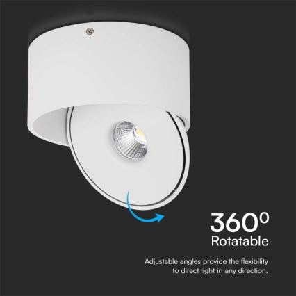 Светодиодный точечный светильник LED/20W/230V 3000/4000/6400K CRI 90 белый