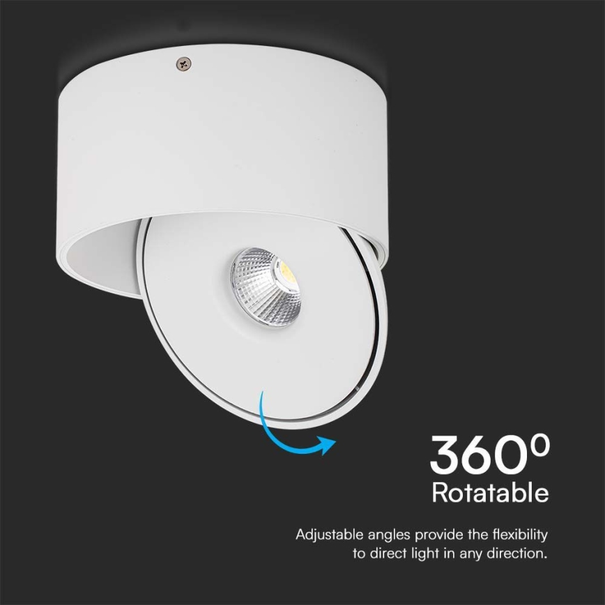 Светодиодный точечный светильник LED/20W/230V 3000/4000/6400K CRI 90 белый