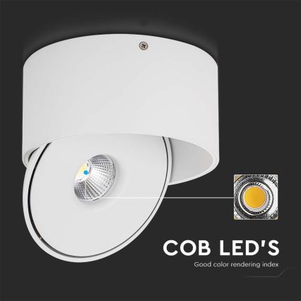 Светодиодный точечный светильник LED/28W/230V 3000/4000/6400K CRI 90 белый