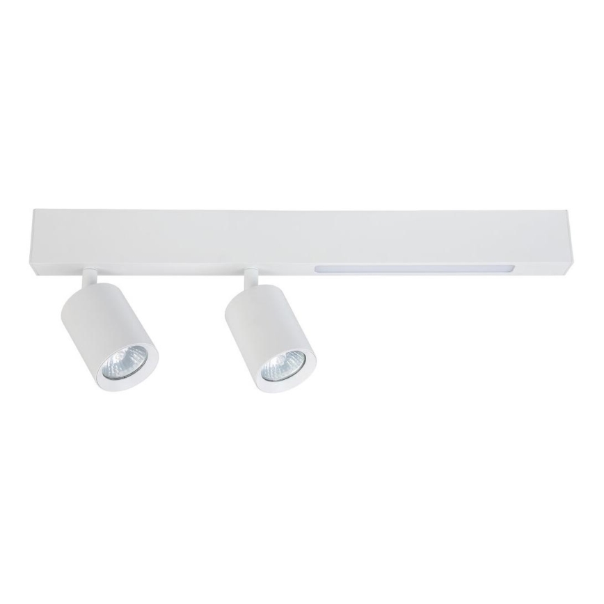 Светодиодный точечный светильник MAGNET LED/5W/230V + 2xGU10/60W 3000/4000K белый