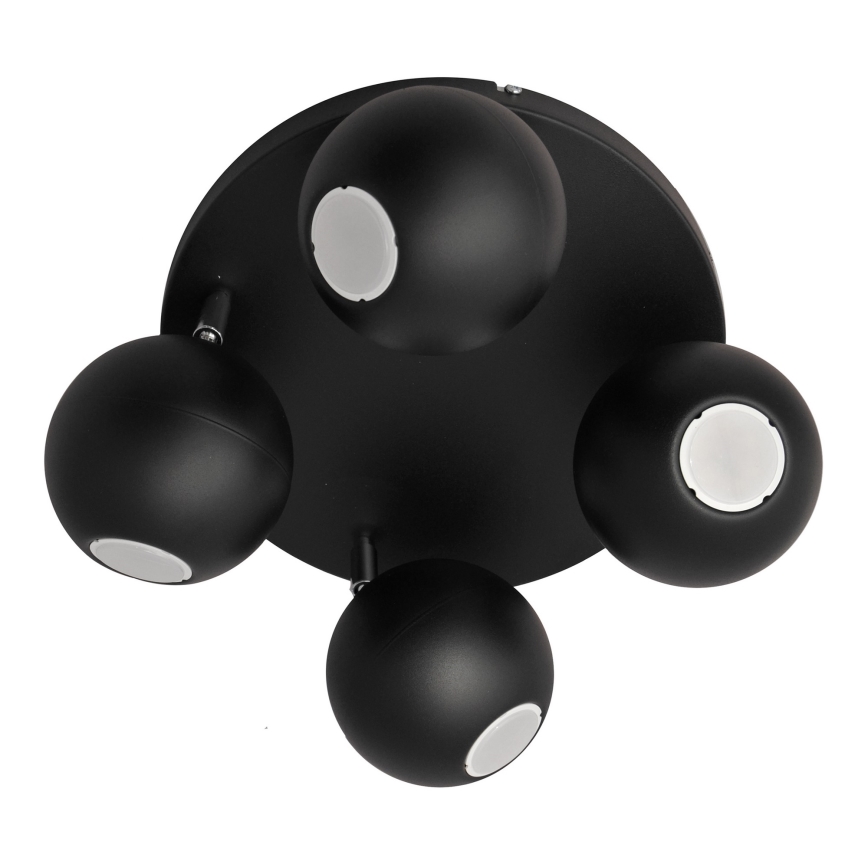 Светодиодный точечный светильник MIDWAY 4xGU10/6,5W/230V черный