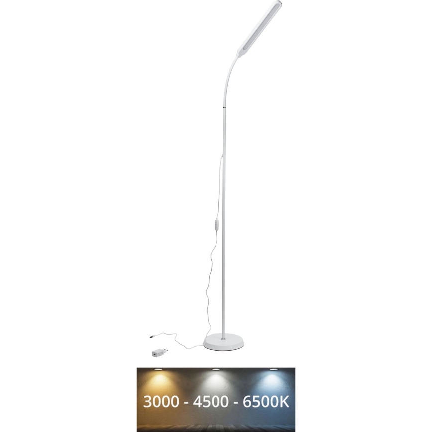 Светодиодный торшер с регулированием яркости SIGNUS LED/10W/230V 3000/4500/6500K белый