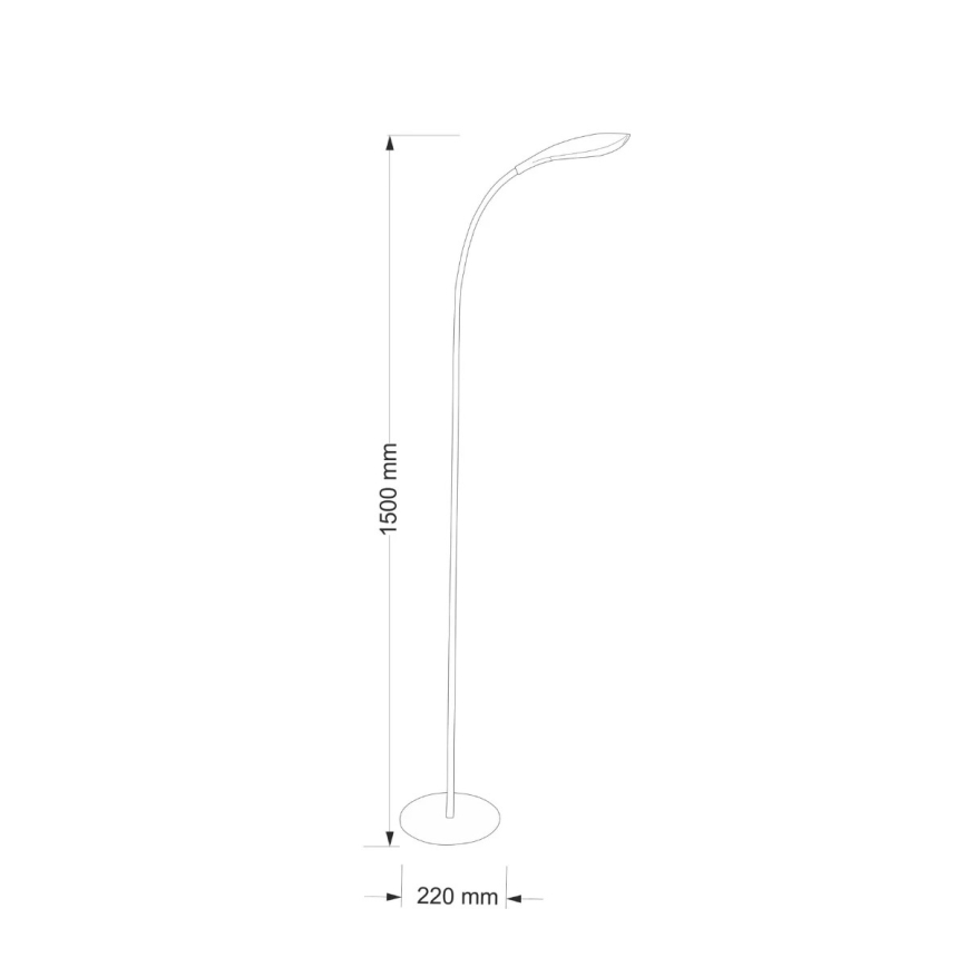 Светодиодный торшер SWAN LED/6,5W/230V белый