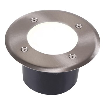 Светодиодный тротуарный светильник MIVO LED/3W/230V диаметр 12 см IP67 матовый хром