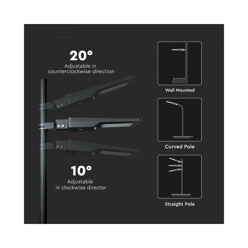 Светодиодный солнечный уличный фонарь с датчиком LED/40W/9,6V IP65 4000K + пульт дистанционного управления