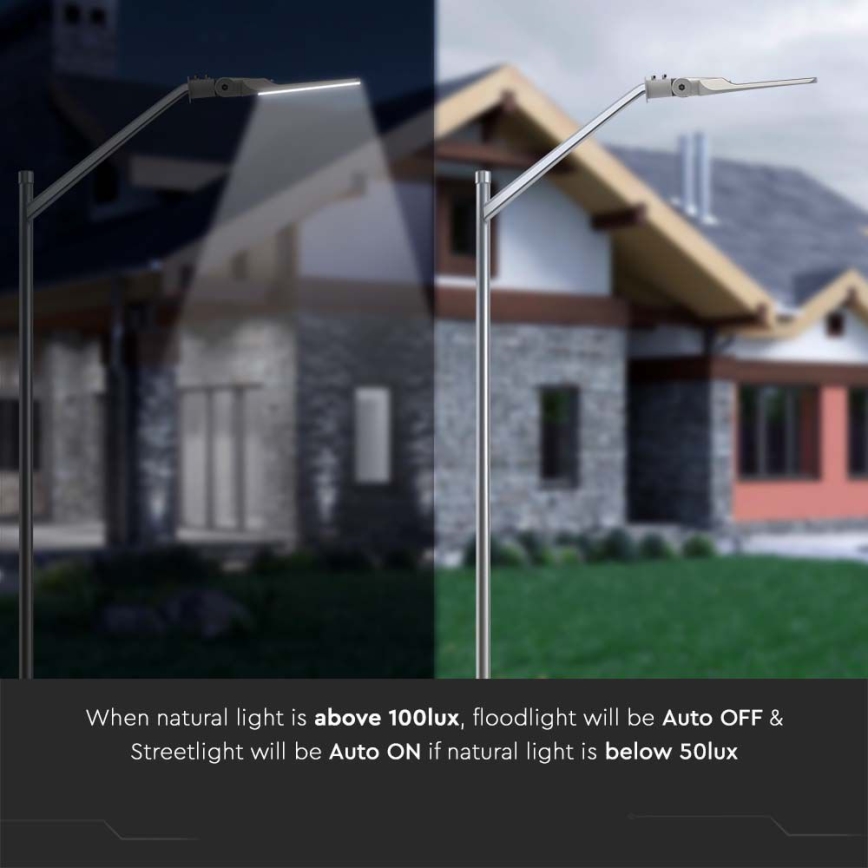 Светодиодный уличный фонарь с датчиком SAMSUNG CHIP LED/50W/230V 4000K IP65