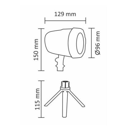 Светодиодный уличный лазерный проектор LED/5W/230V IP44