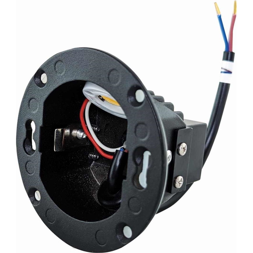 Светодиодный уличный лестничный светильник DECENTLY LED/1,5W/230V 3000/4000/6000K IP44 черный