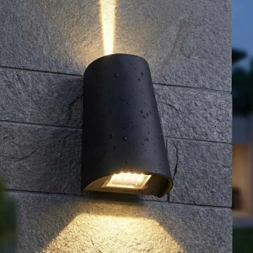 Светодиодный уличный настенный светильник LED/11 Вт/230 В IP65 черный