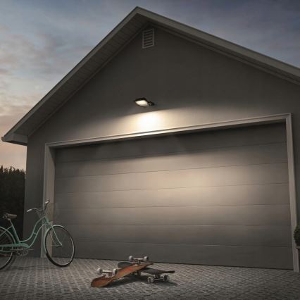 LED Уличный прожектор с датчиком движения и датчиком сумерек LED/100W/230V 4500K IP65 черный