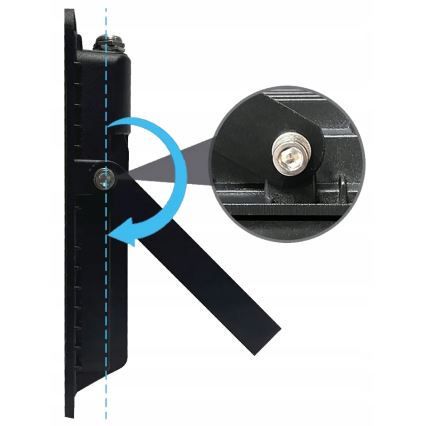 LED Уличный прожектор с датчиком движения и датчиком сумерек LED/100W/230V 4500K IP65 черный