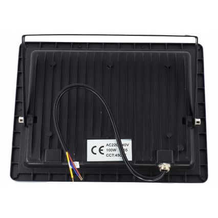 Светодиодный уличный прожектор LED/100W/230V 4500K IP65 чёрный