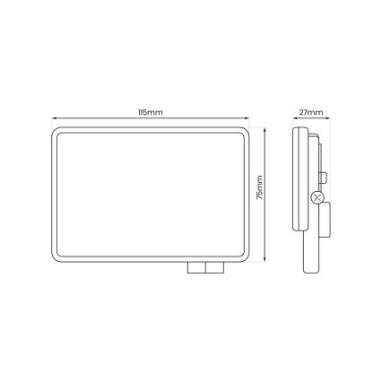 Светодиодный уличный прожектор LED/20W/230V 5000K IP65
