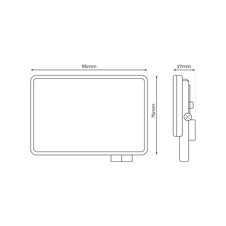 Светодиодный уличный прожектор LED/20W/230V 5000K IP65