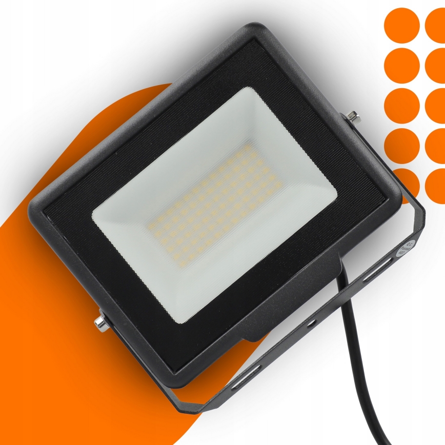 Светодиодный уличный прожектор LED/50W/230V 4500K IP65 черный