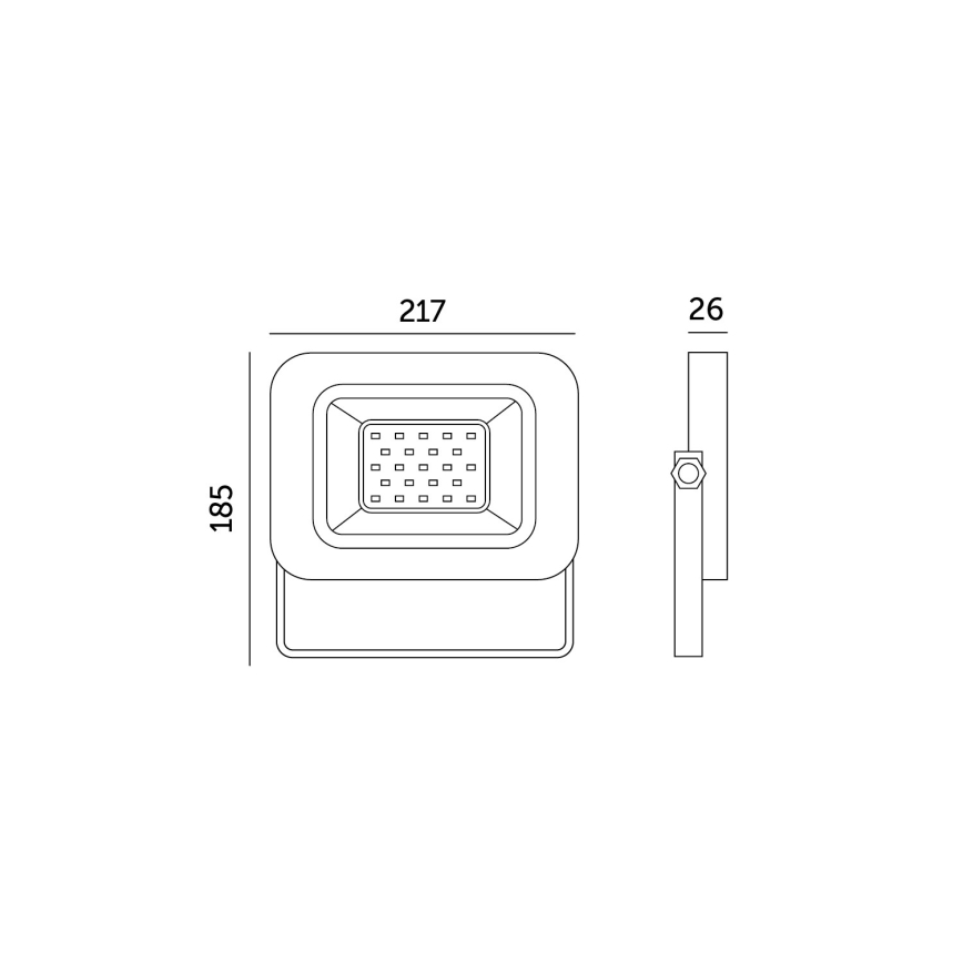 Светодиодный уличный прожектор LED/50W/230V 6500K IP65