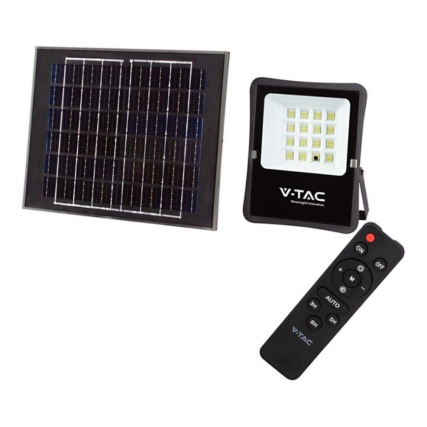 Светодиодный уличный прожектор на солнечной батарее LED/12W/3,2V 4000K IP65 10000 mAh + дистанционное управление
