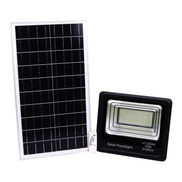 Светодиодный уличный прожектор на солнечной батарее LED/40W/10V IP65 6000K + дистанционное управление