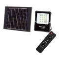 Светодиодный уличный солнечный прожектор LED/20W/3,2V 6400K IP65 15000 мАч + пульт дистанционного управления