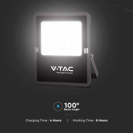 Светодиодный уличный солнечный прожектор LED/20W/3,2V 6400K IP65 15000 мАч + пульт дистанционного управления