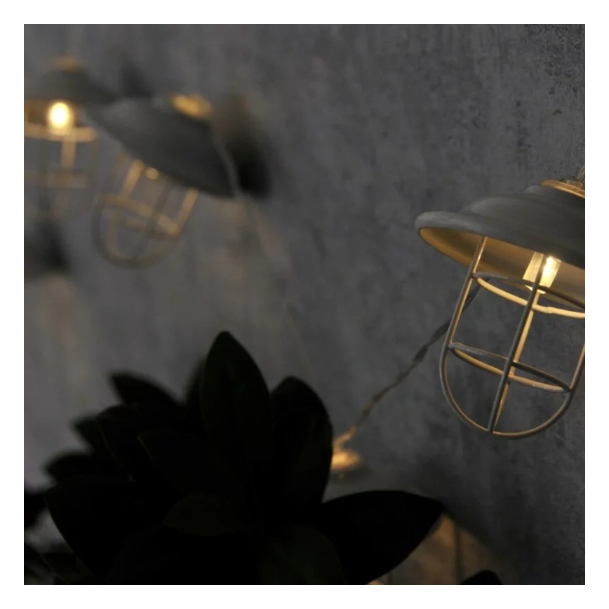 Светодиодный уличный декоративный светильник LOFT 10xLED/2xAA