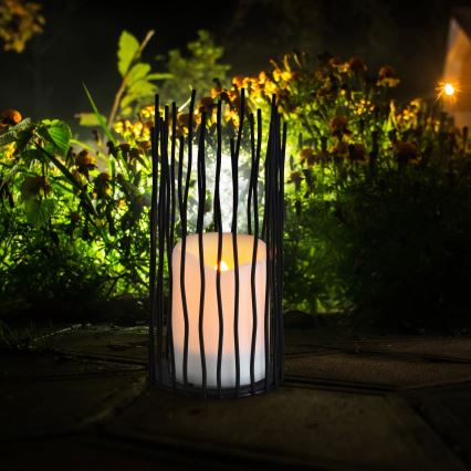 Светодиодный уличный декоративный светильник NYBORG LED/2xAA 22 см IP44 теплый белый