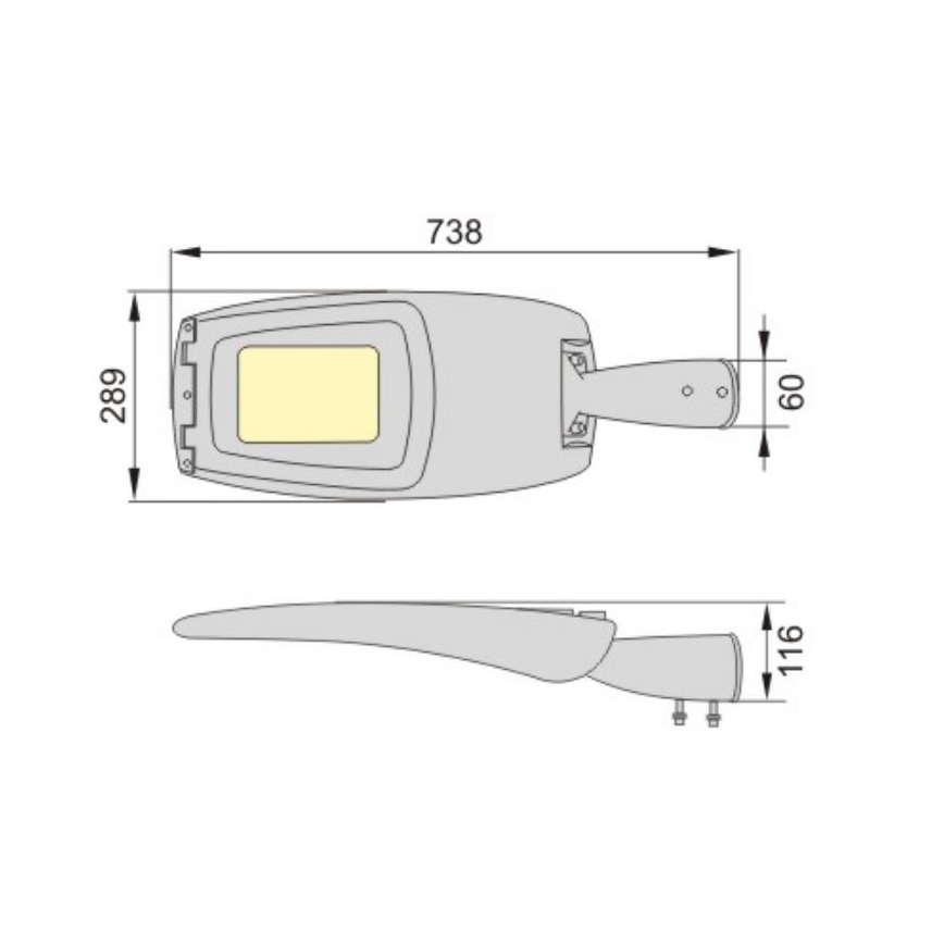 Светодиодный уличный фонарь+B2293 ADQUEN PLUS LED/100W/230V IP66