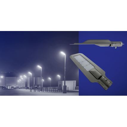 Светодиодный уличный фонарь KLARK LED/200W/230V IP65 серый