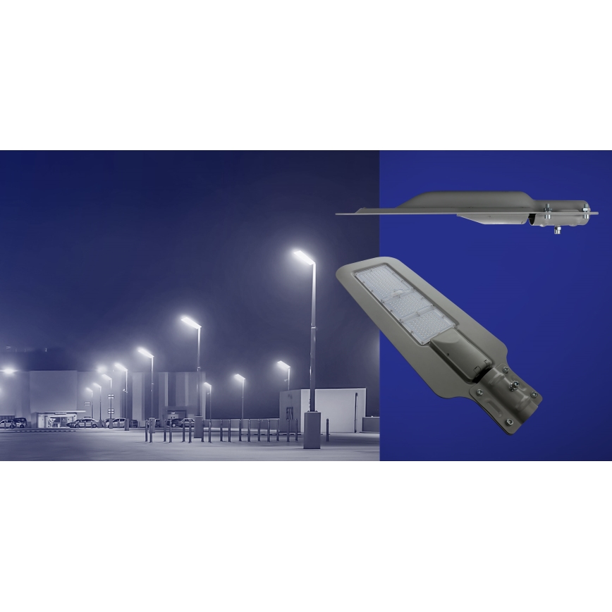 Светодиодный уличный фонарь KLARK LED/200W/230V IP65 серый
