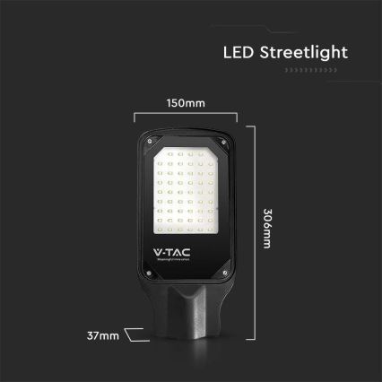 Светодиодный уличный фонарь LED/50W/230V 4000K IP65