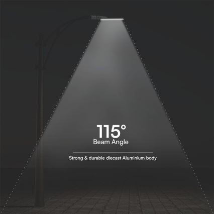 Светодиодный уличный фонарь с датчиком освещенности SAMSUNG CHIP LED/100W/230V 4000K IP65 серый