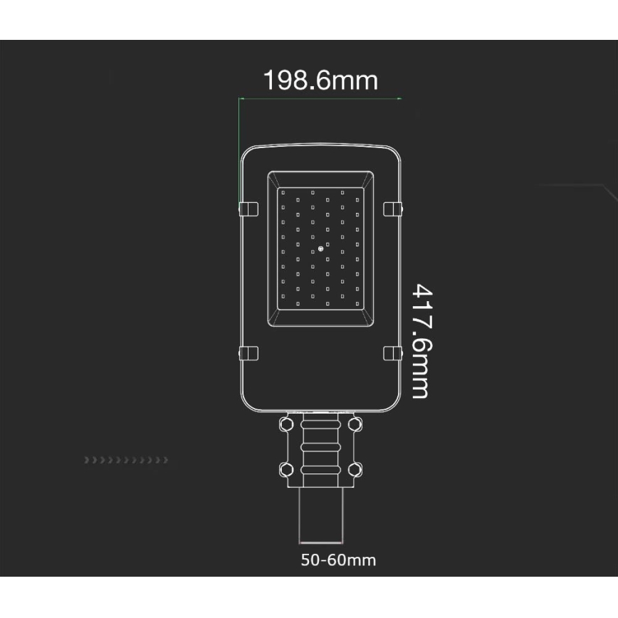 Светодиодный уличный фонарь SAMSUNG CHIP LED/30W/230V 4000K IP65
