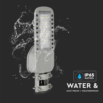 Светодиодный уличный фонарь SAMSUNG CHIP LED/30W/230V 4000K серый