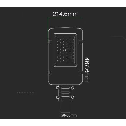 Светодиодный уличный фонарь SAMSUNG CHIP LED/50W/230V 4000K IP65