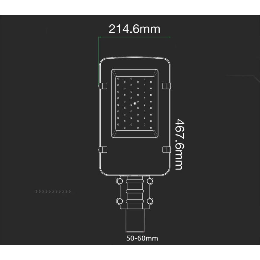 Светодиодный уличный фонарь SAMSUNG CHIP LED/50W/230V 4000K IP65