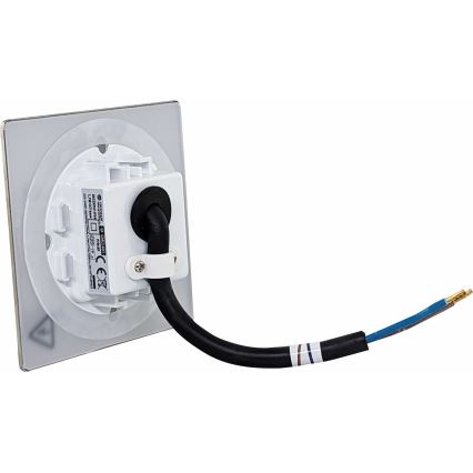 Светодиодный уличный лестничный светильник DECENTLY LED/1,7W/230V 3000/4000/6000K IP54 блестящий хром
