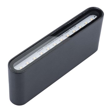 Светодиодный уличный настенный светильник FLOW LED/6W/230V IP54 черный